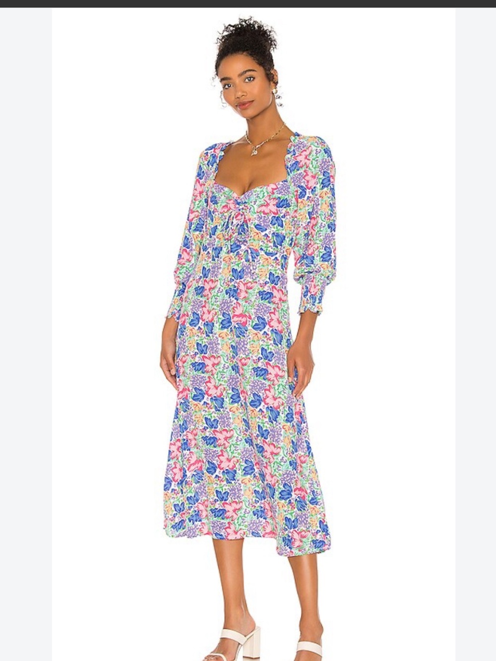 Faithfull the Brand Mathilde Floral Midi Dress